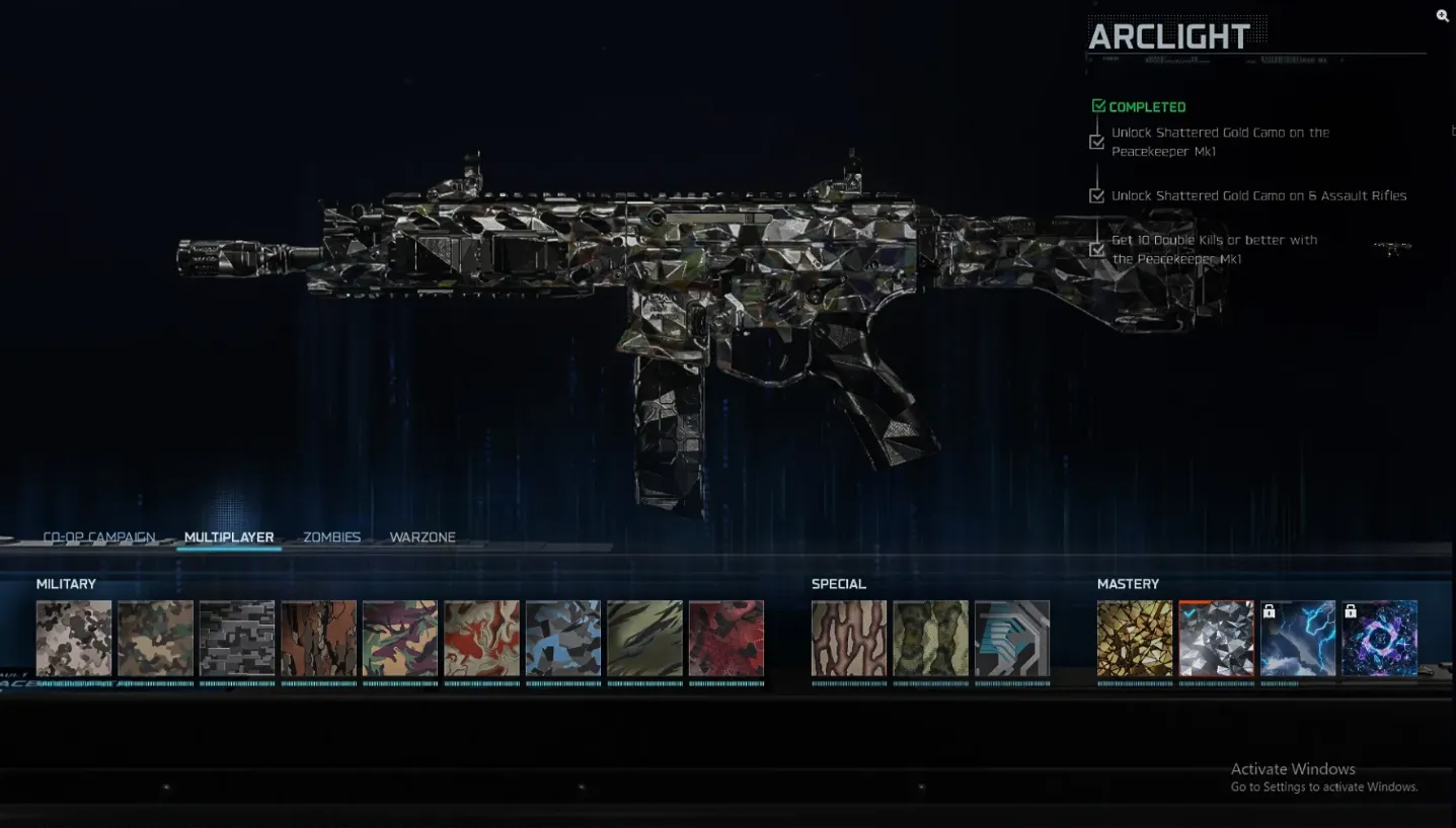 β‘ BO7 β‘ 6 Arclight π« 78 Camos π 6 Shattered Gold π¨ SMGs π₯ Level 55 π€ Multiple Operators π Steam / Battle.net / PSN / Xbox